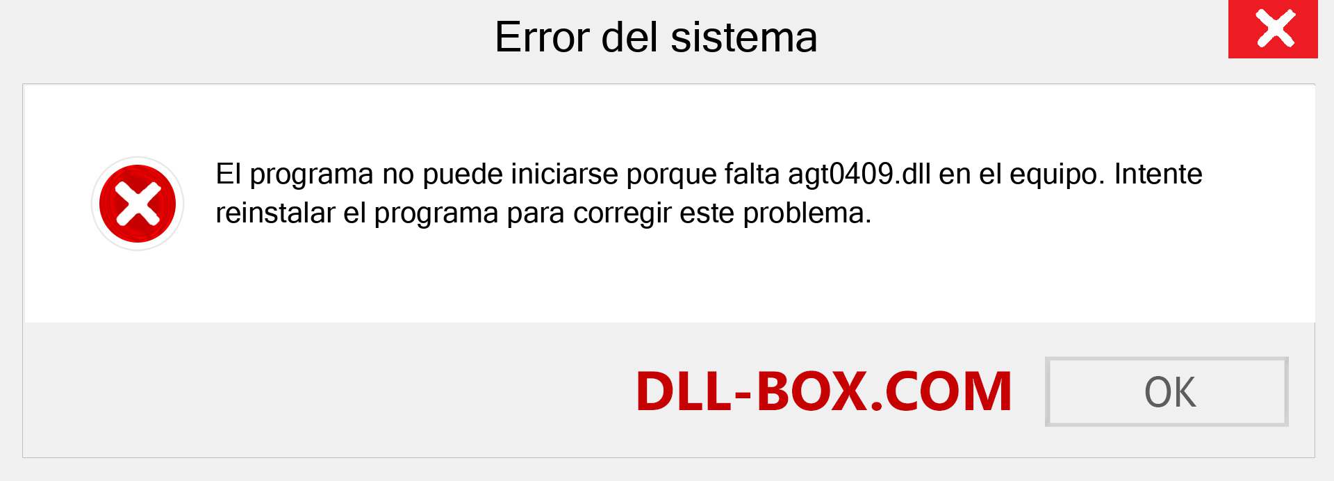 ¿Falta el archivo agt0409.dll ?. Descargar para Windows 7, 8, 10 - Corregir agt0409 dll Missing Error en Windows, fotos, imágenes